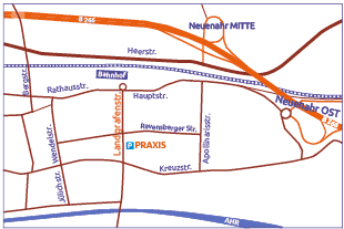 Anfahrtskizze zur Tierarztpraxis Dekeyzer in Bad Neuenahr Tierarzt Dekeyzer Anfahrt in Bad Neuenahr